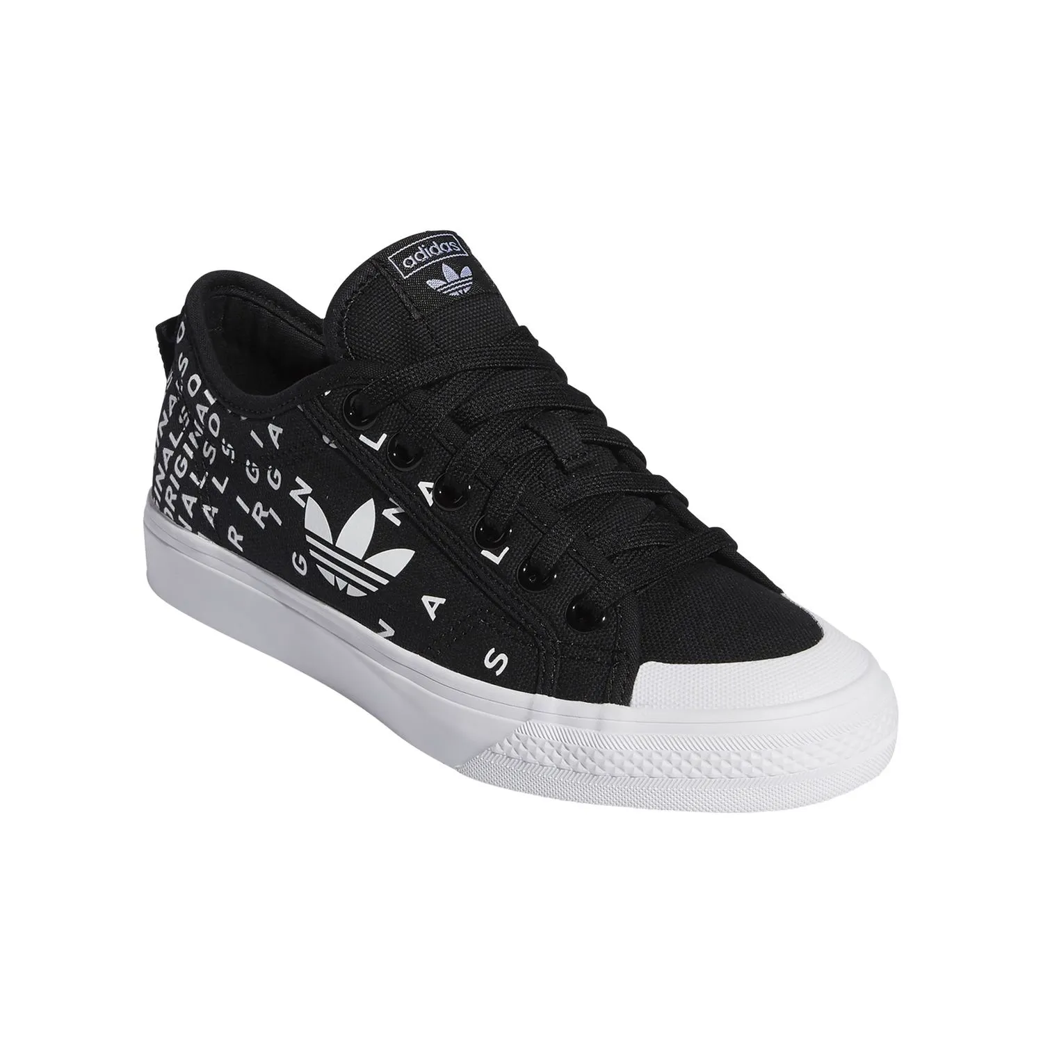 adidas Originals Nizza Trefoil W Damen Sneaker schwarz weiß