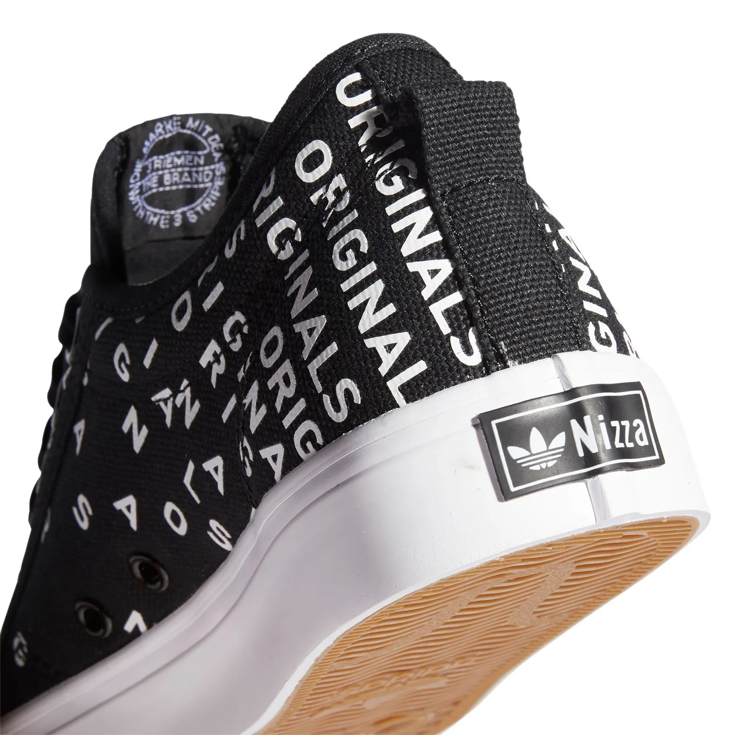 adidas Originals Nizza Trefoil W Damen Sneaker schwarz weiß