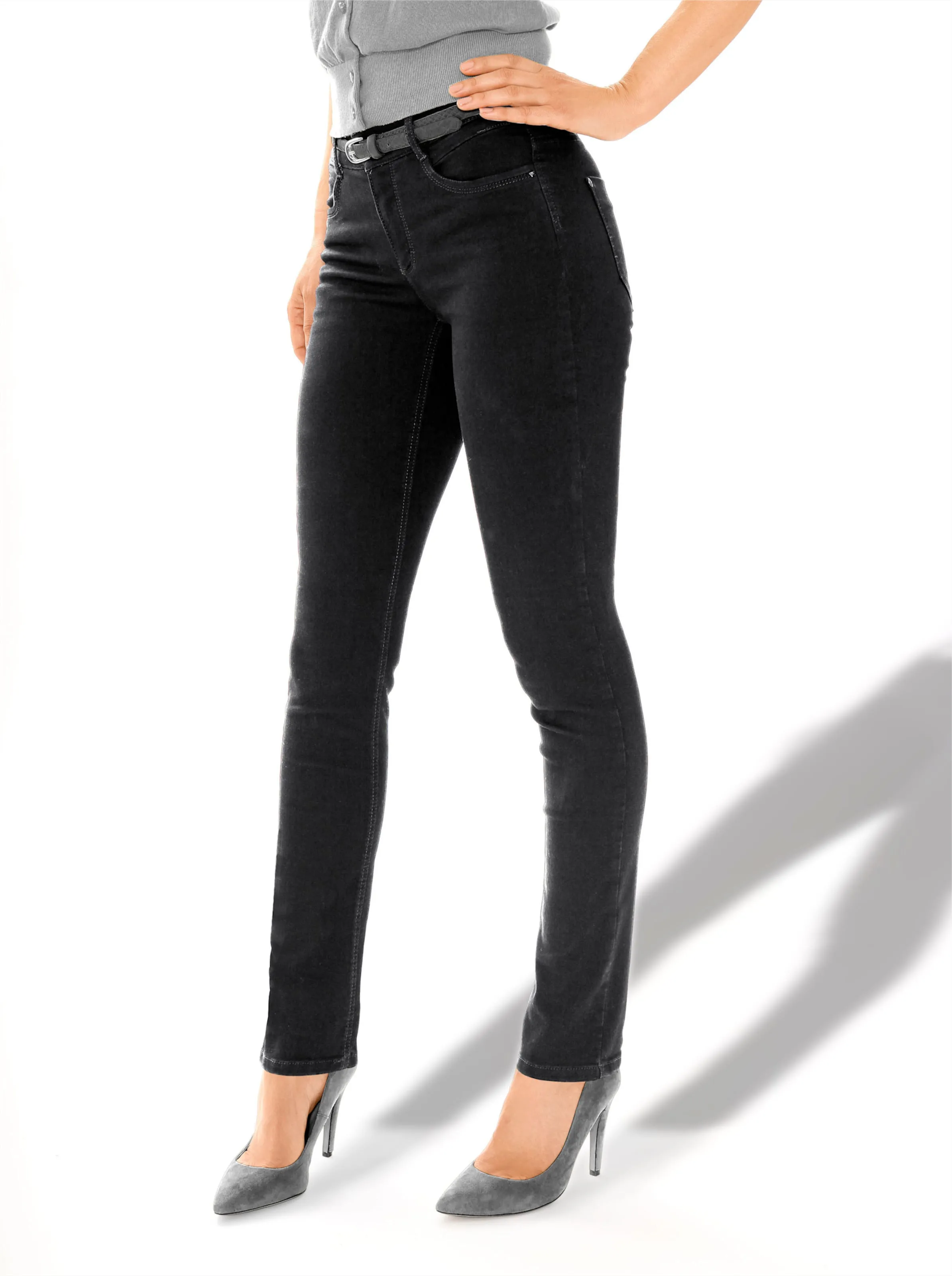 Ascari Stretch-Jeans in schwarz