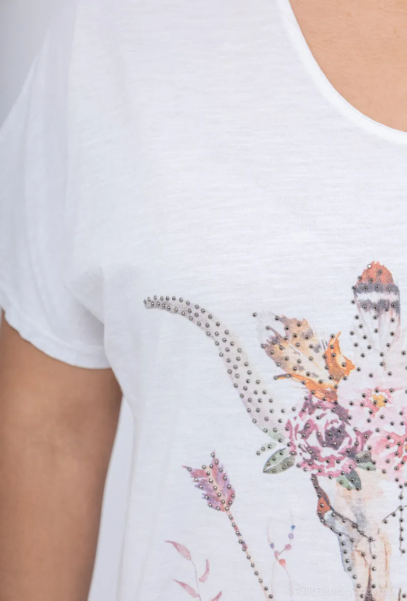 Büffel-T-Shirt in Übergröße