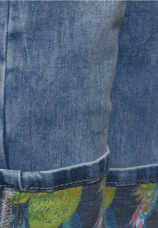 Casual Fit Jeans mit Turn Up