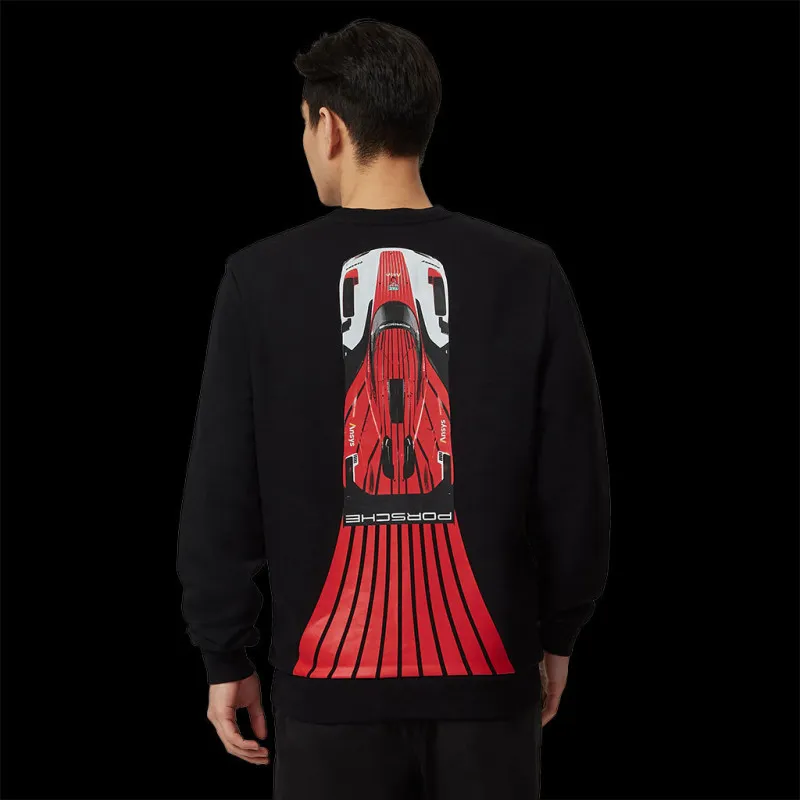 Duo Pullover 963 Penske Motorsport + Porsche Ärmellose Jacke 963 Penske Motorsport Schwarz WAP190PPMS / WAP193RPMS - unisex