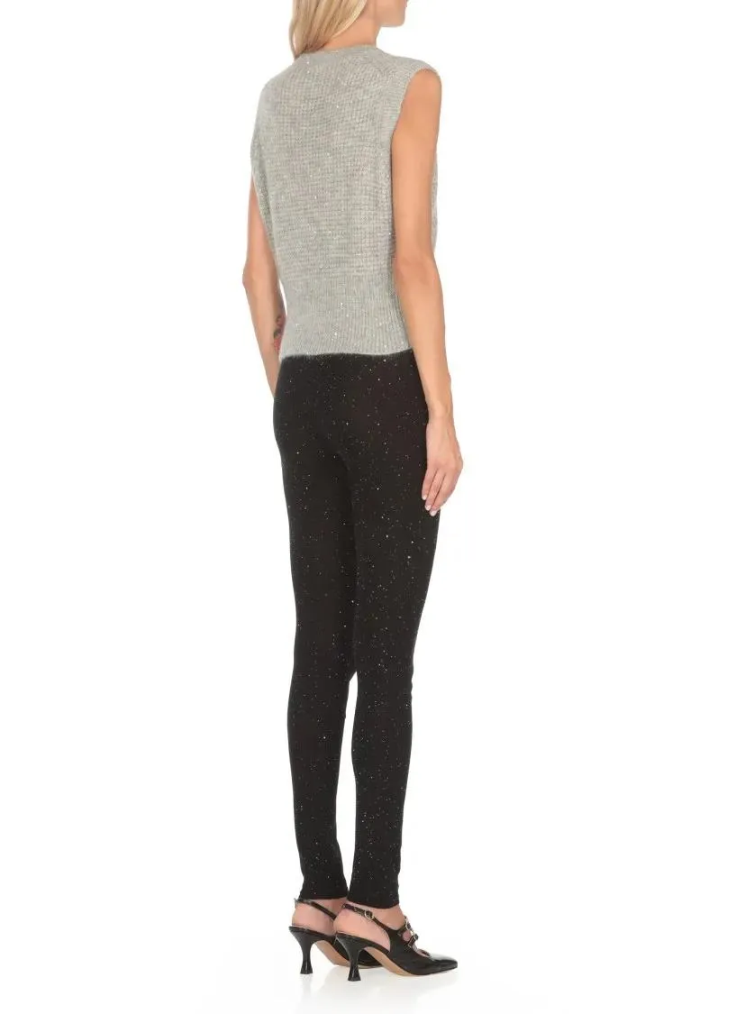   Fabiana Filippi  Grey Mohai Vest Grey  Pullover 