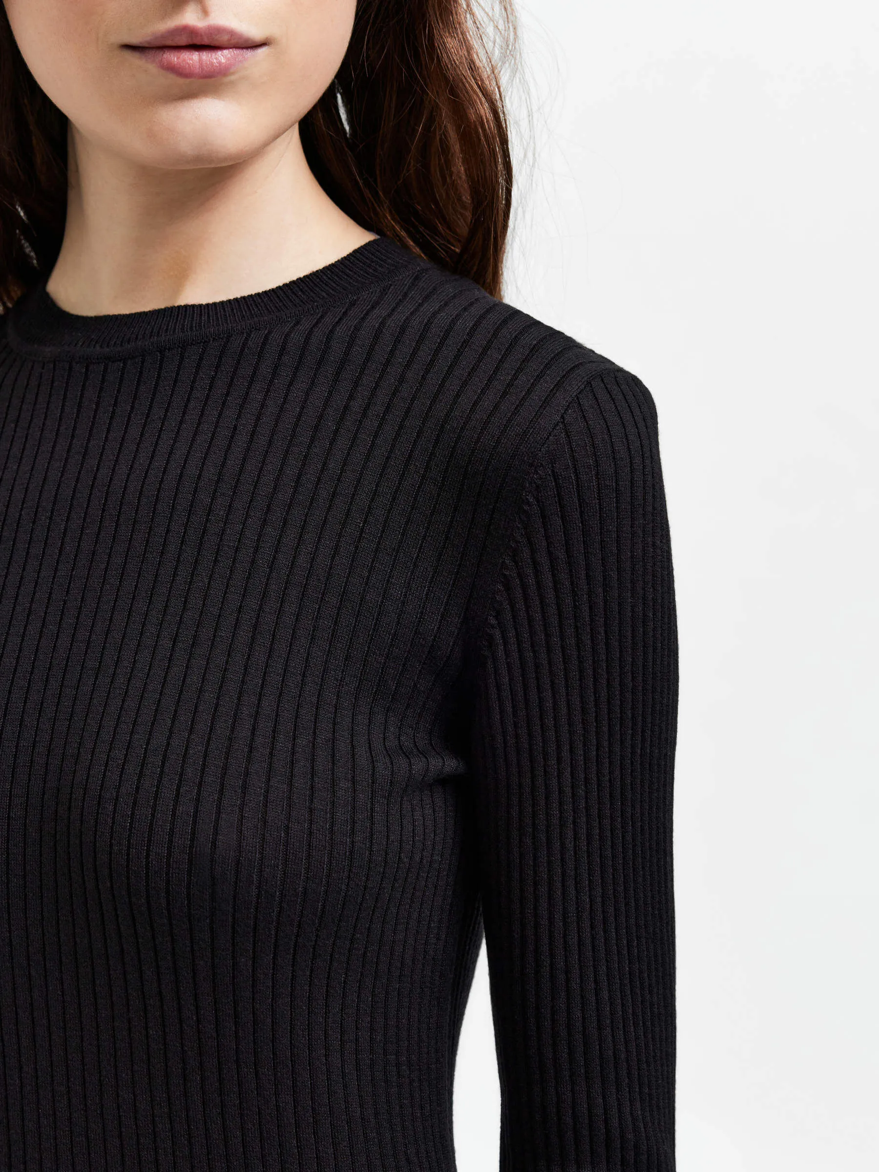 GERIPPTER STRICKPULLOVER