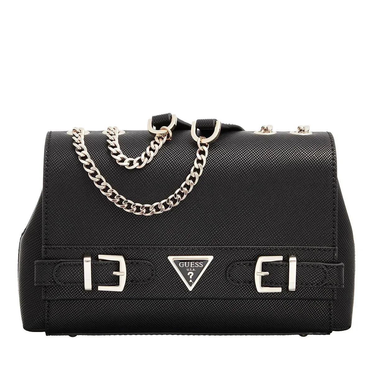  Guess  Levante Convertible Xbody Flap Black  Schultertasche 