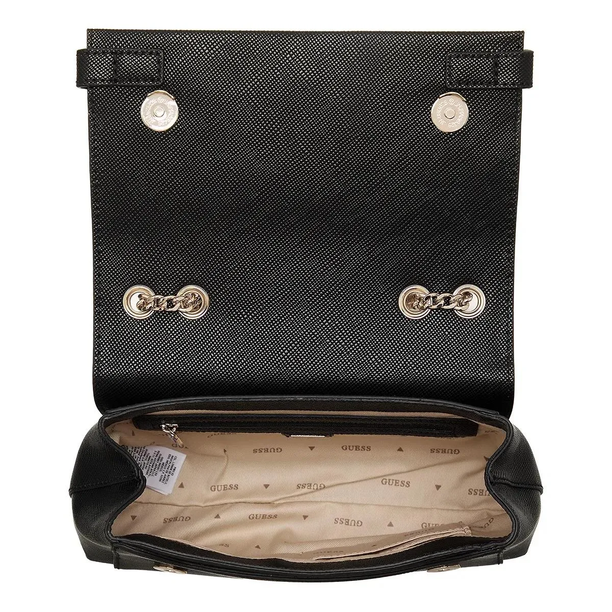   Guess  Levante Convertible Xbody Flap Black  Schultertasche 