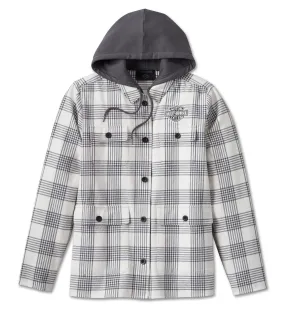 Harley-Davidson Damen Hemdjacke Heritage Classic mit Kapuze weiß/grau Karo