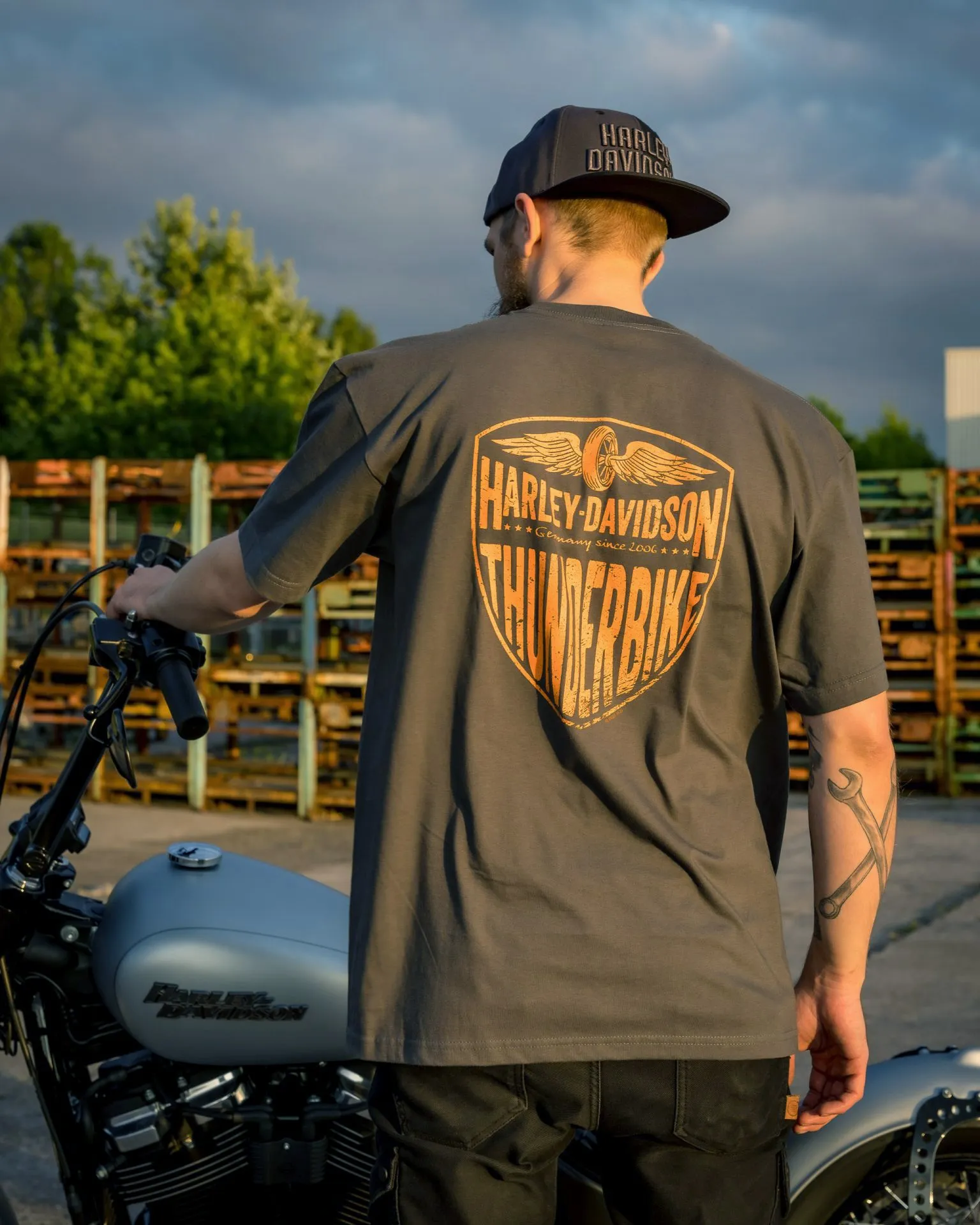Harley-Davidson T-Shirt Zippy grau