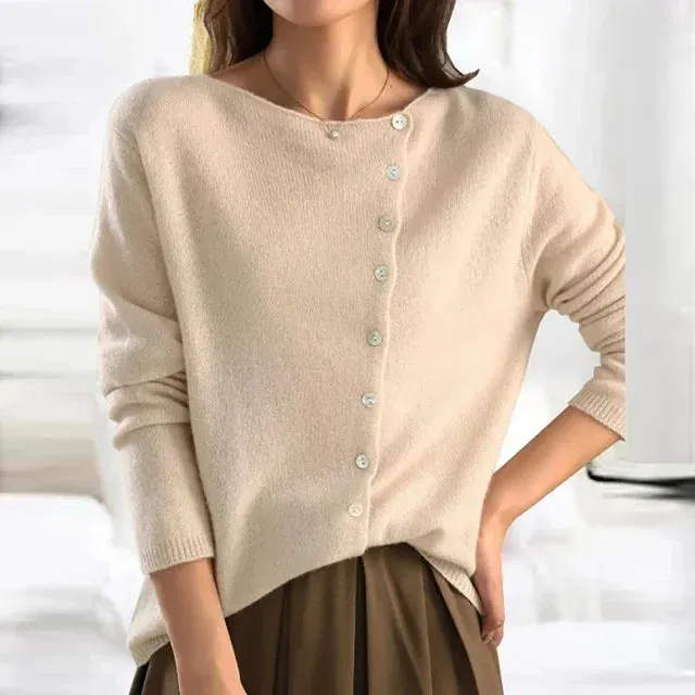 Heidi-Mode | Eleganter Pullover mit Knöpfen