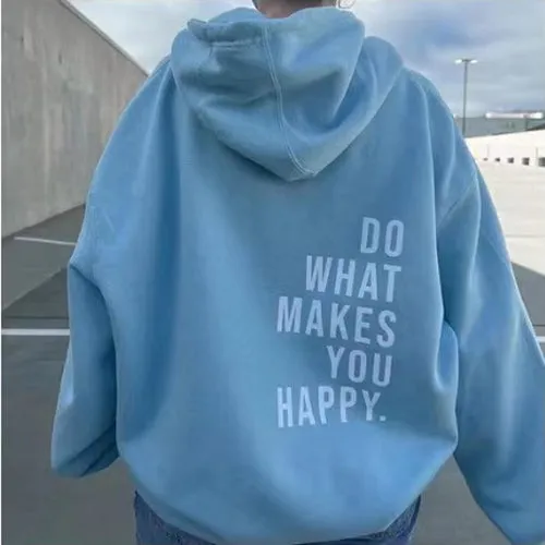 Heidi-Mode | Minimalistisch Bedruckte Jacke Mit Kapuze