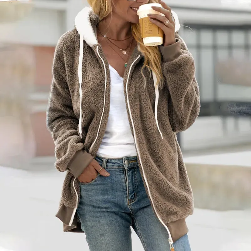 Heidi-Mode | Warme Kapuzenjacke