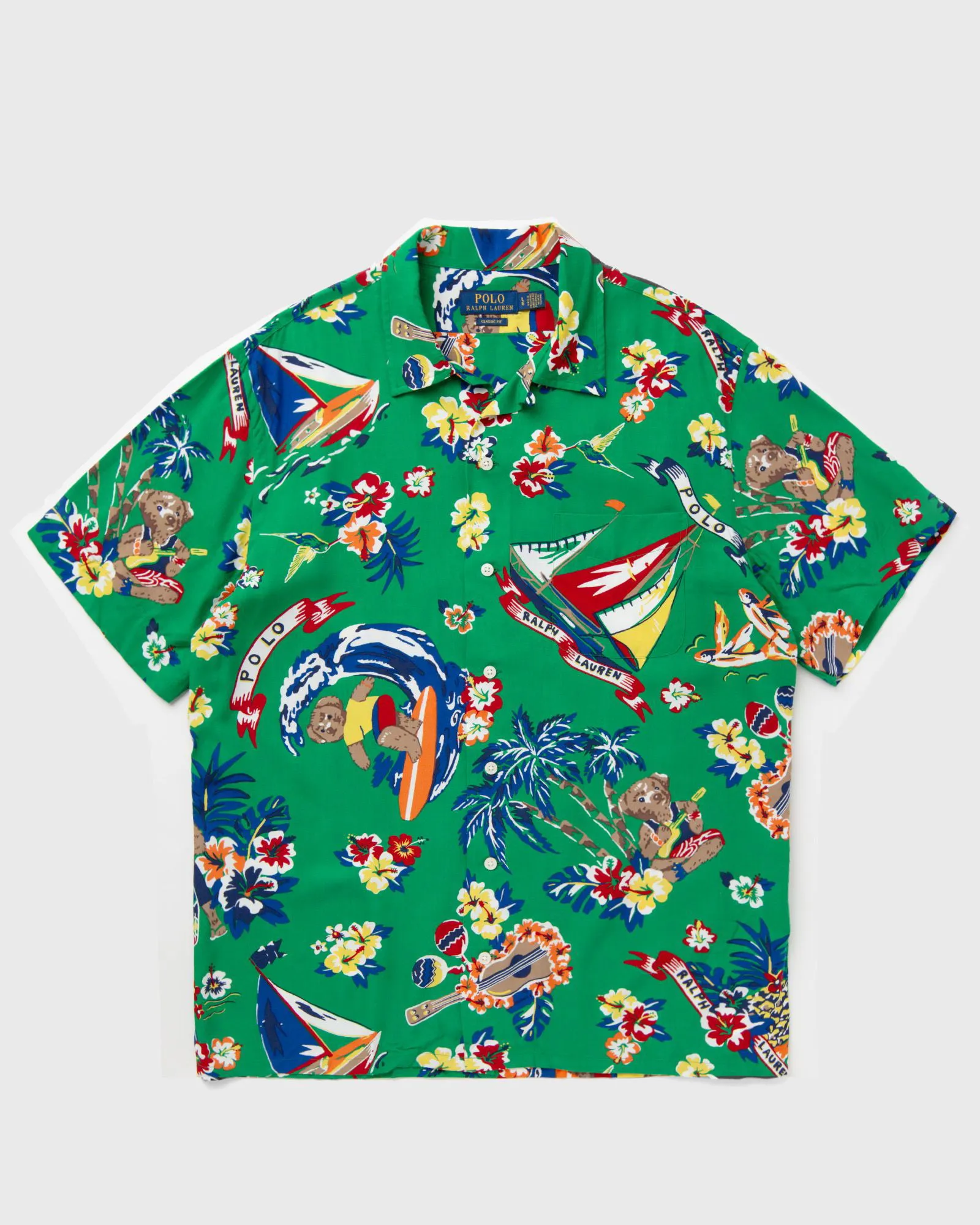 Hemd Polo by Ralph Lauren CLADY1PKSSS-SHORT SLEEVE-SPORT SHIRT 710936597001