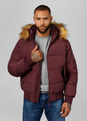 Herren winterjacke mit kapuze Burnt