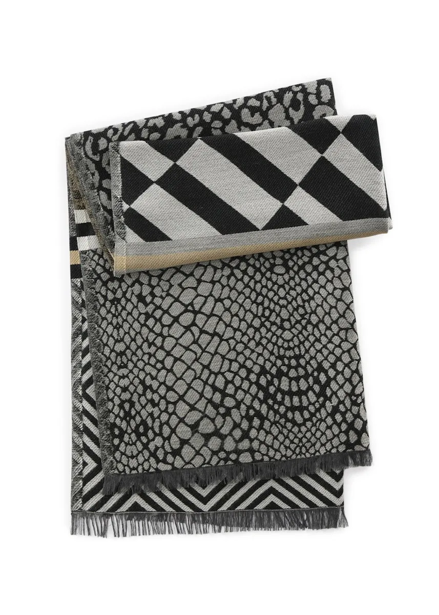 JACQUARD SCARF POLYACRYLIC MIX MULT