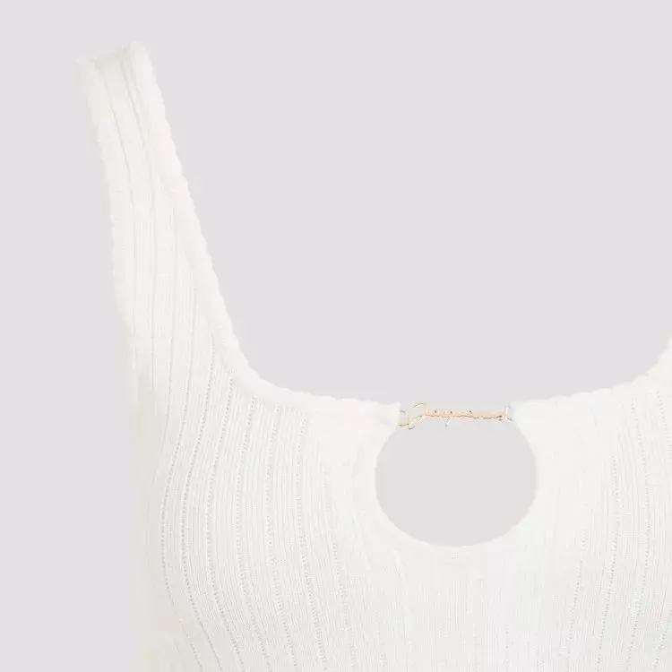   Jacquemus  White La Mini Robe Sierra White