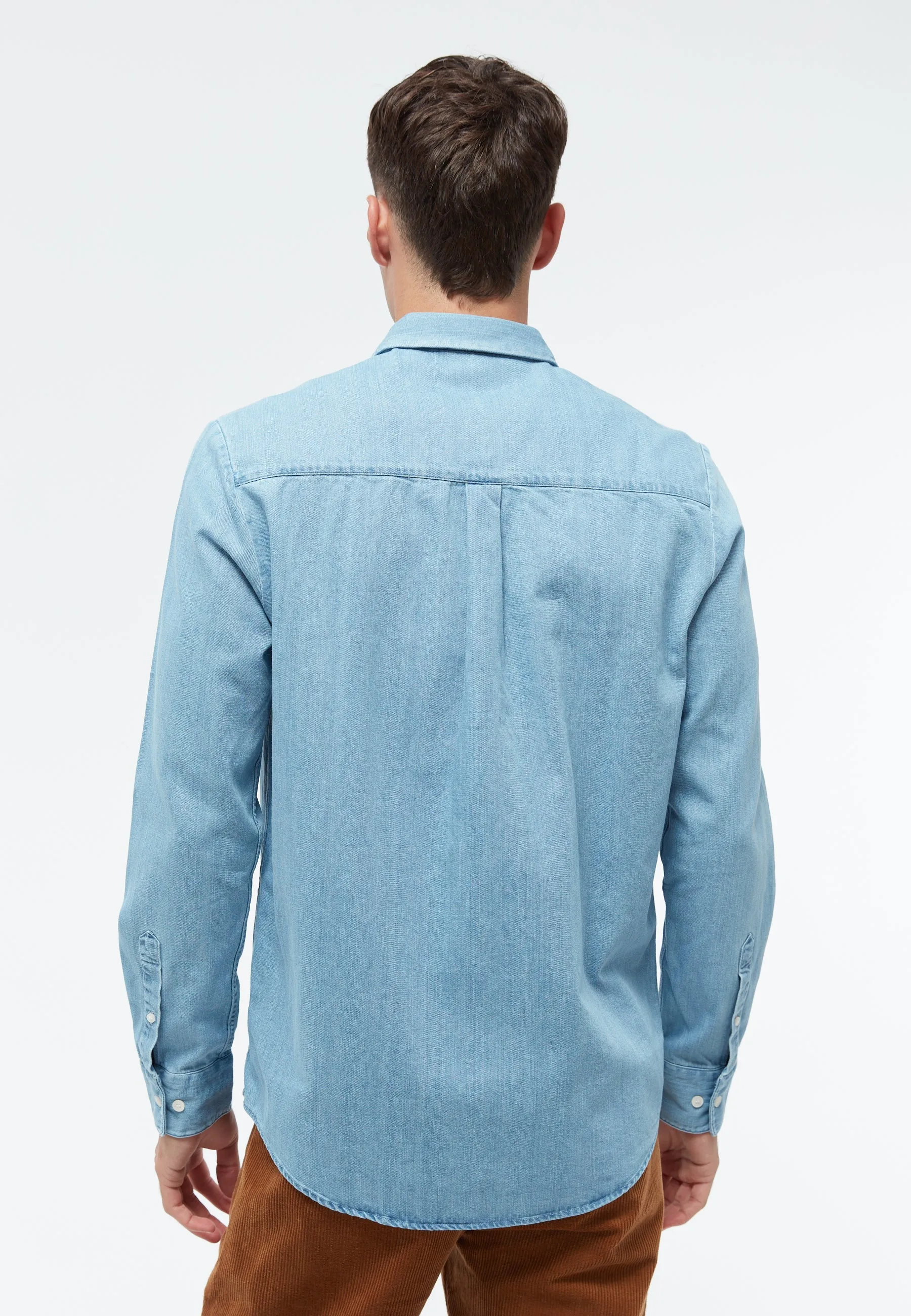 Jeanshemd GBDEVIS regular aus Bio-Baumwolle - Light Blue (Denim)