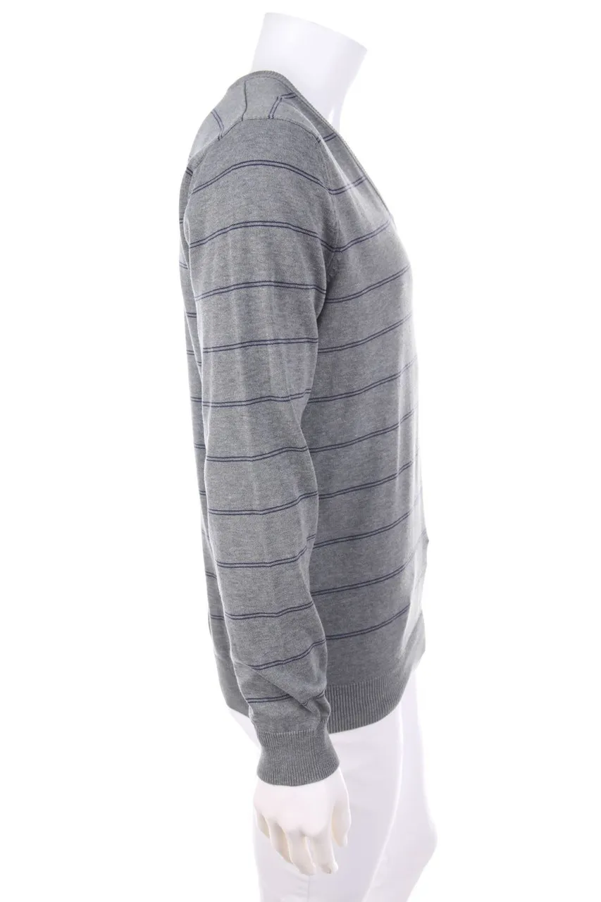 LACOSTE - Baumwoll-Strick-Pullover mit V-Neck - M