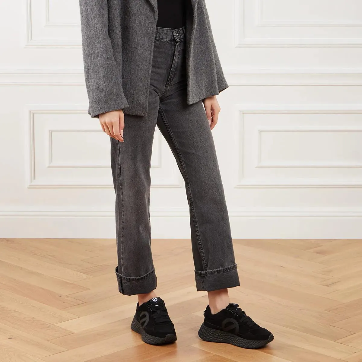   No Name  Carter Jogger W Black/Black  Low-Top Sneaker 