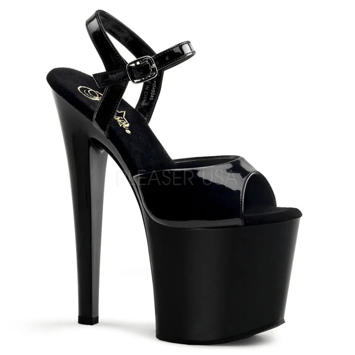 Plateau High Heels schwarz TABOO-709