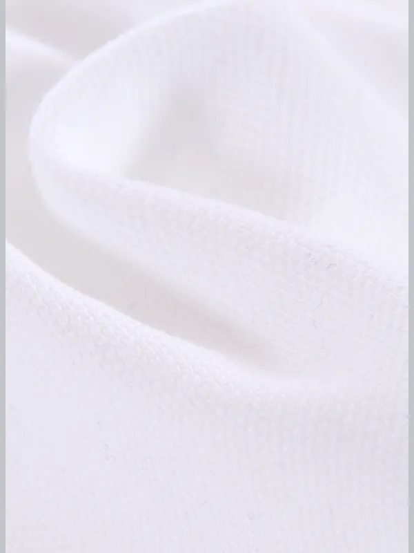 Poloshirt mit Kristallsteinen Weiss