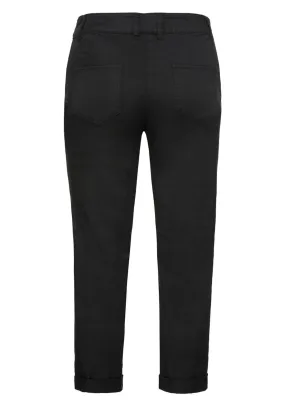 SHEEGO Slimfit Hose in Schwarz