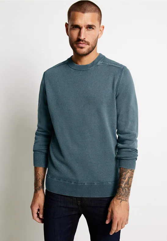 Street One MEN Strickpullover mit Struktur 