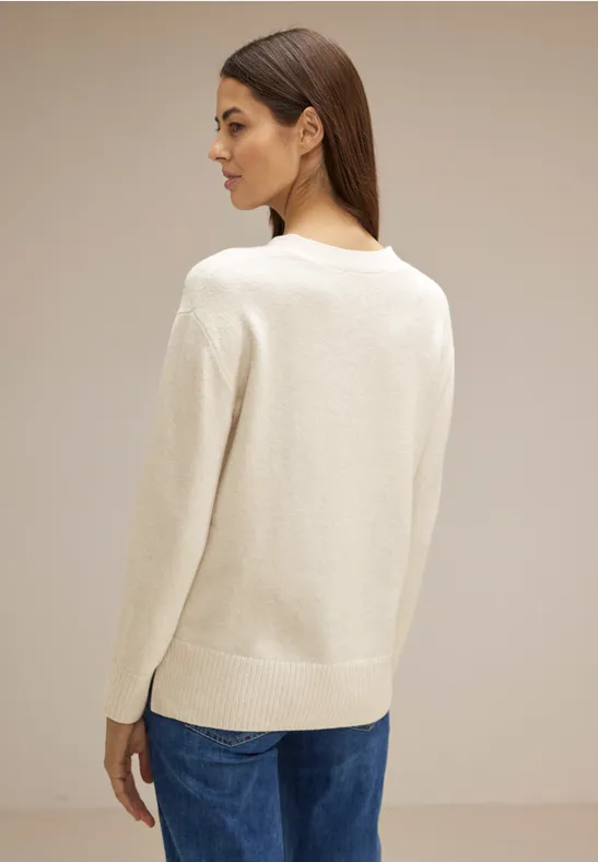 Street One Pullover mit V-Neck 