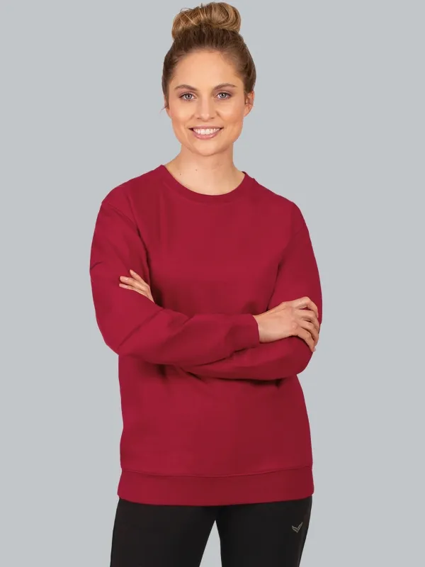 Sweatshirt aus Biobaumwolle Rubin