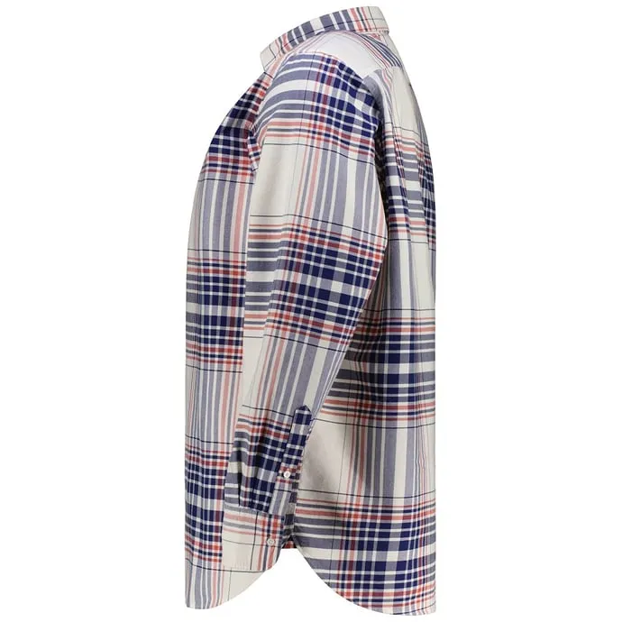 Tommy Hilfiger Freizeithemd aus Baumwolle, blau/weiß 