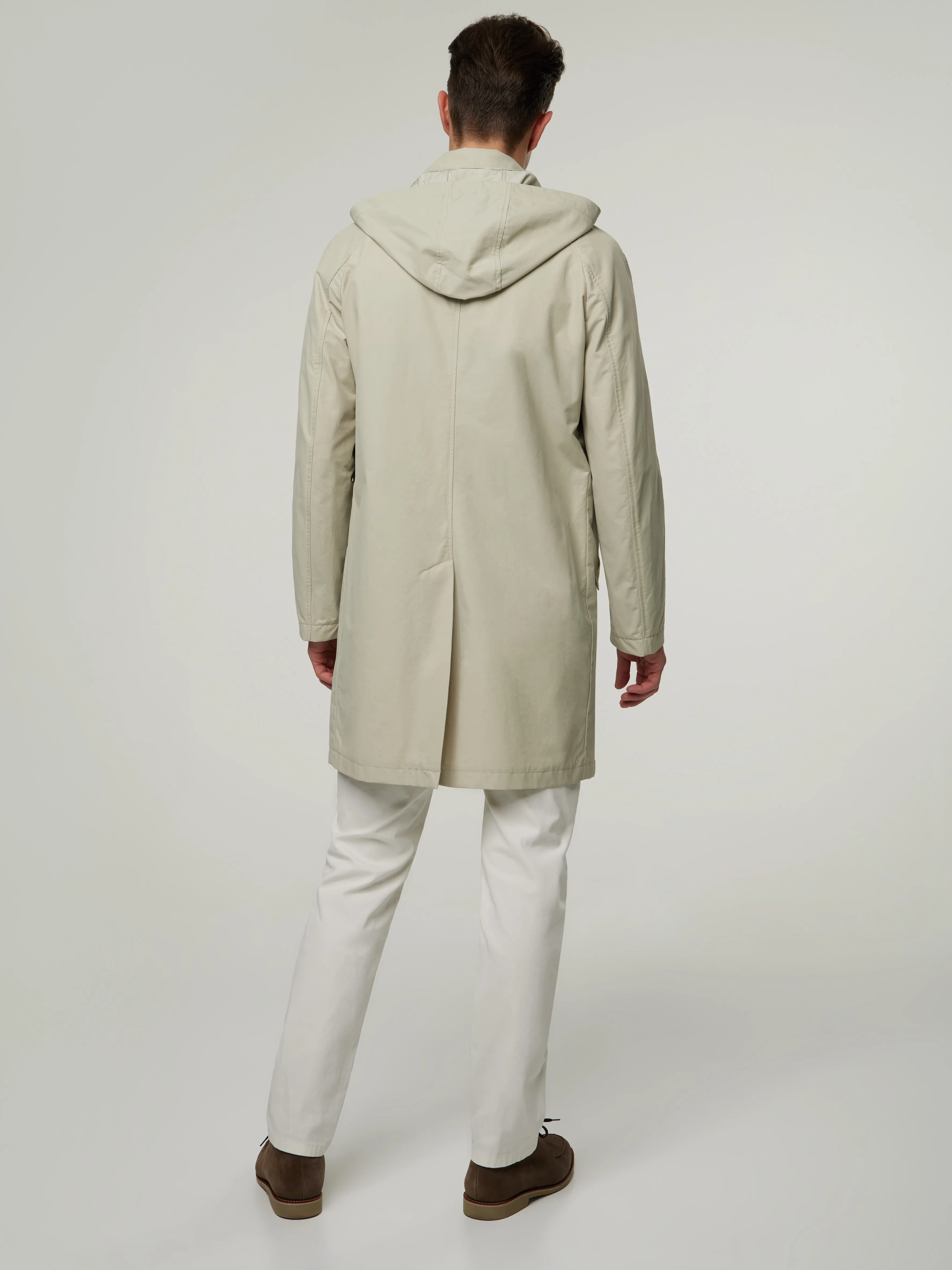 Trenchcoat mit Kapuze