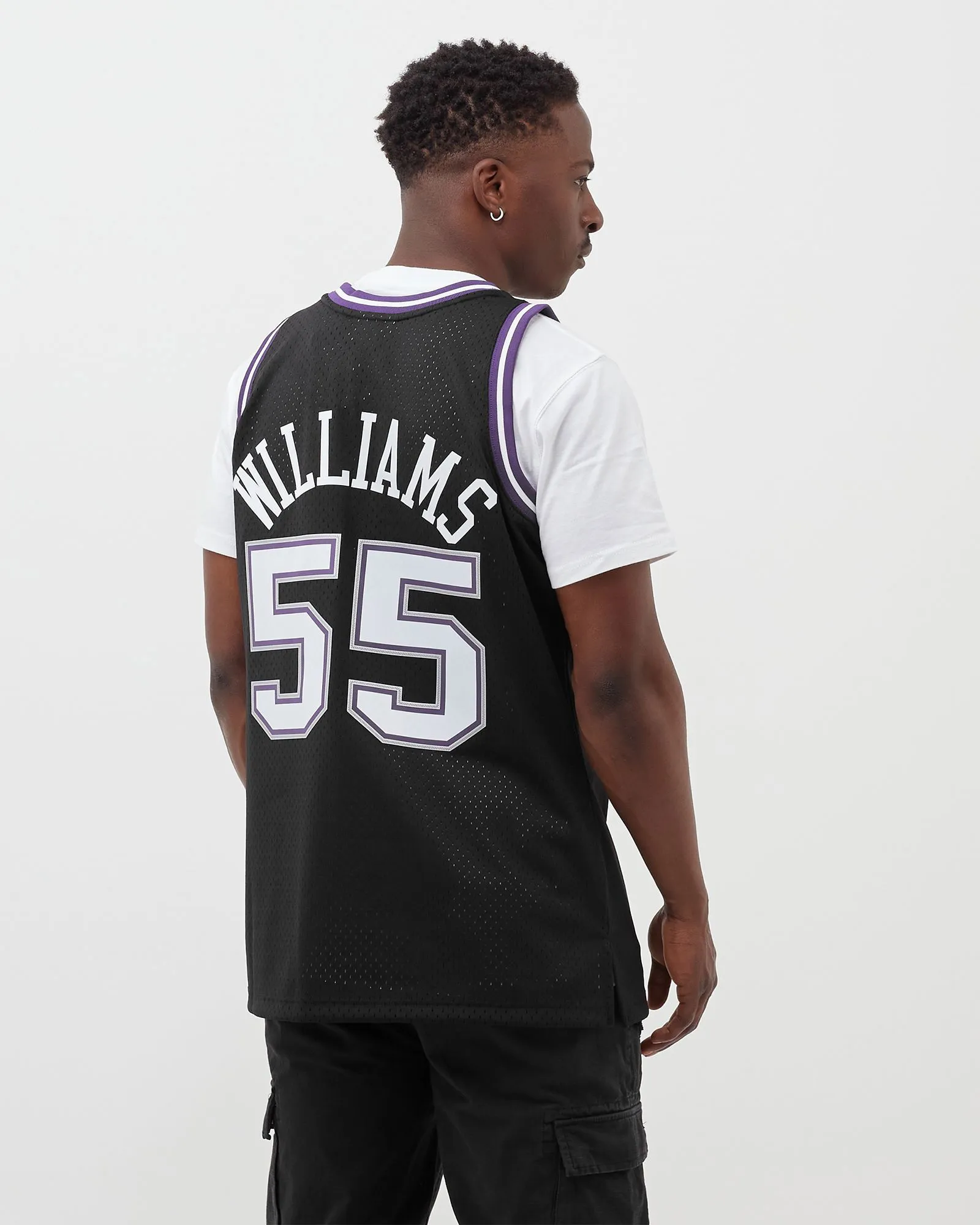 Trikot Mitchell & Ness NBA Swingman Jersey Sacramento Kings Road 2000-01 Jason Williams #55 SMJYGS18206-SKIBLCK00JWI