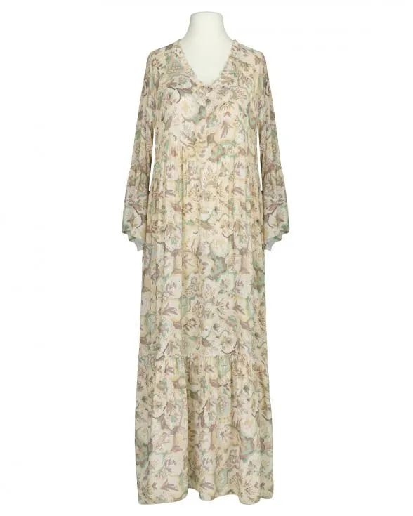 Viskosekleid Floral für Damen in  beige von H. Trend