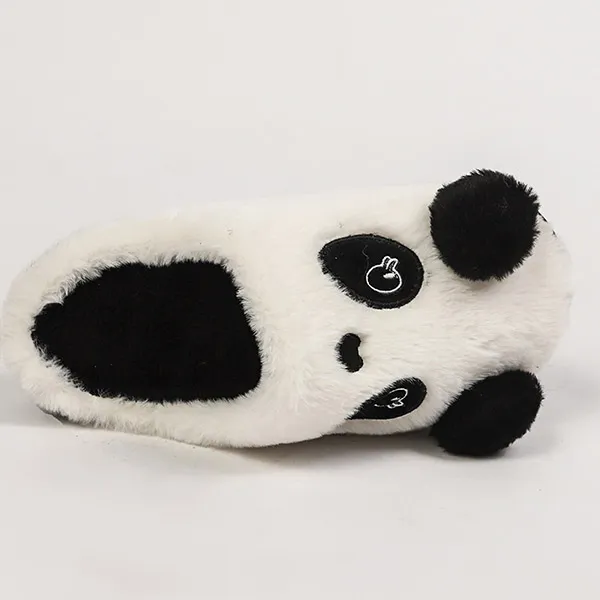 Warmer, süßer Plüschhausschuh im Panda-Design
