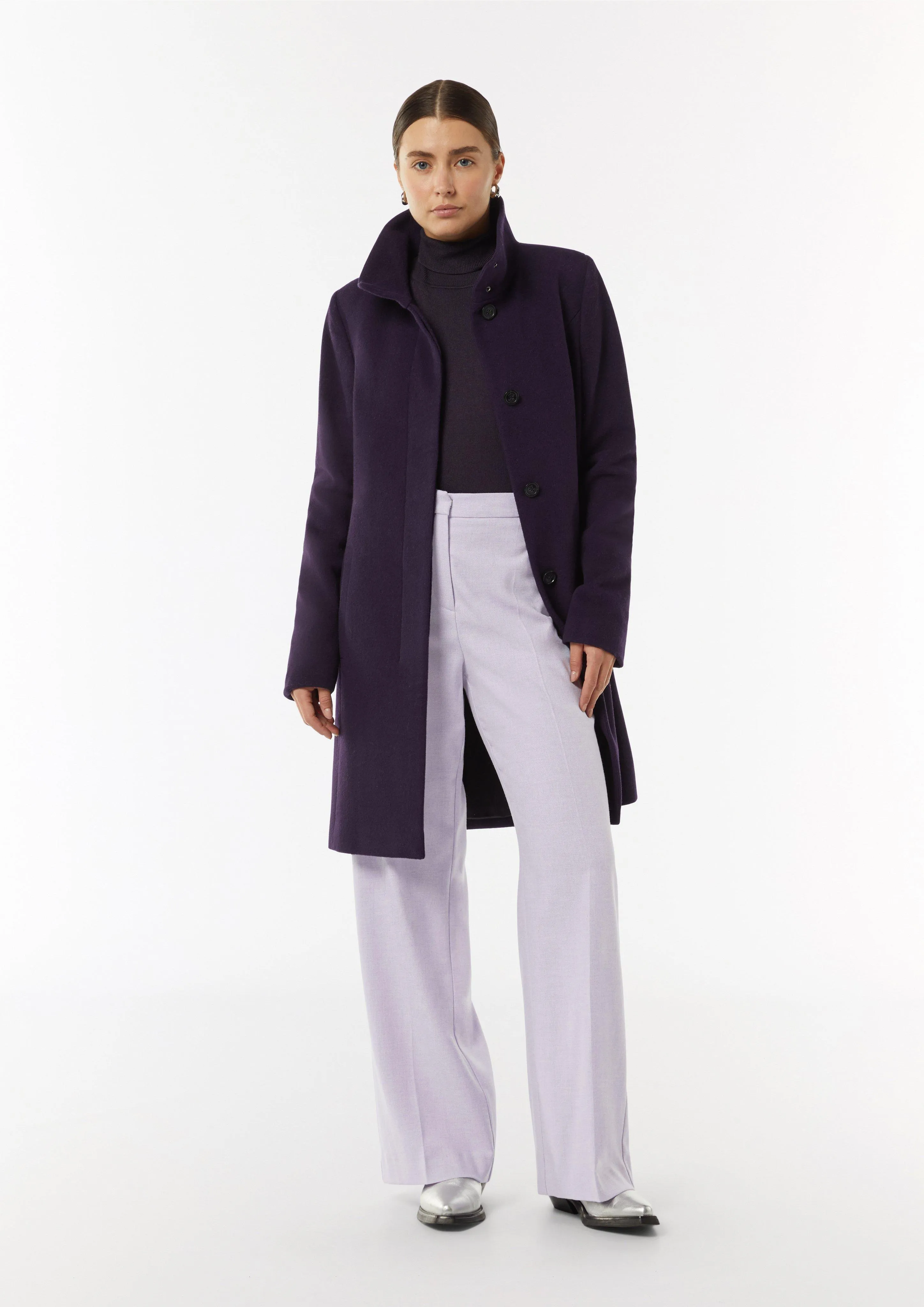 Wide-Leg-Hose aus fließendem Flanell